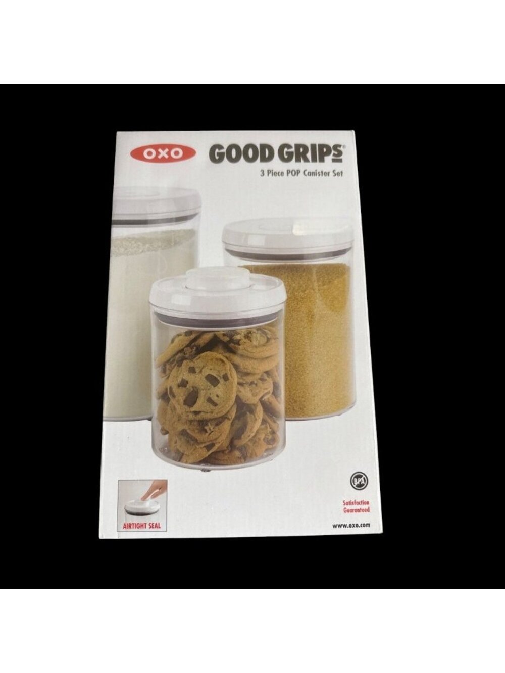 Oxo Good Grips BPA-Free 3-Piece POP Canister Set with Airtight Seal New in Box